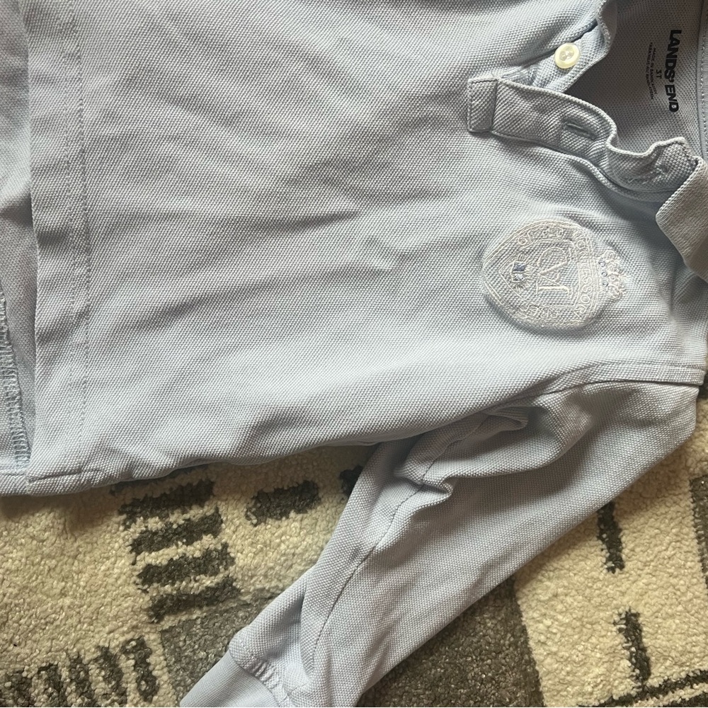Land’s End Montessori Gifted Prep School Uniform Long Sleeve + Tee + Fleece 3T - Picture 6 of 9